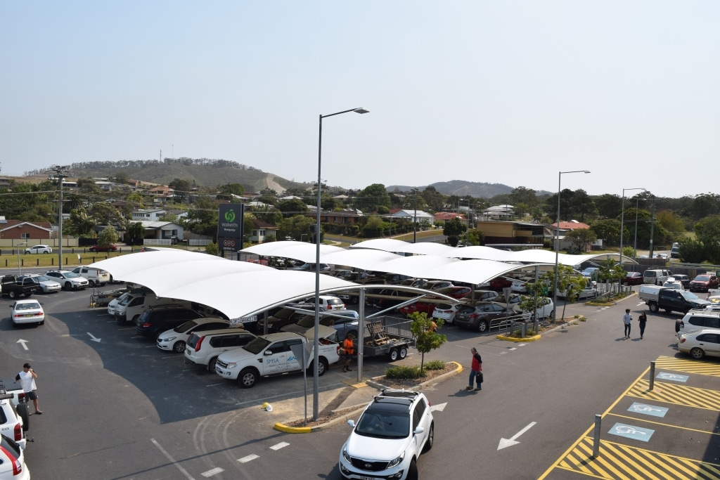 Woolworths Woolgoolga Car Park Shade Structure Shade And Membrane
