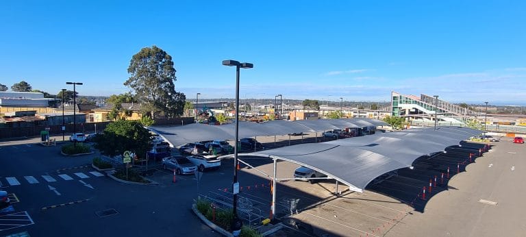 Car Park Shade Structures - Schofields Woolworths